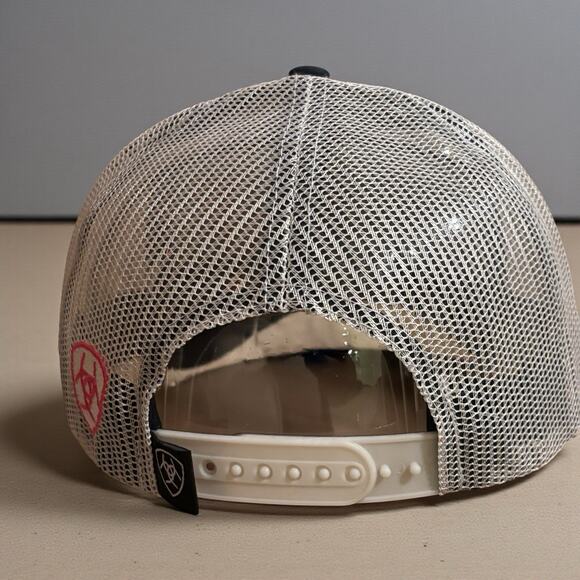 NEW! Ariat Women's Navy Serape Cactus Logo Snapback Mesh Trucker Hat Adjustable - Picture 7 of 7